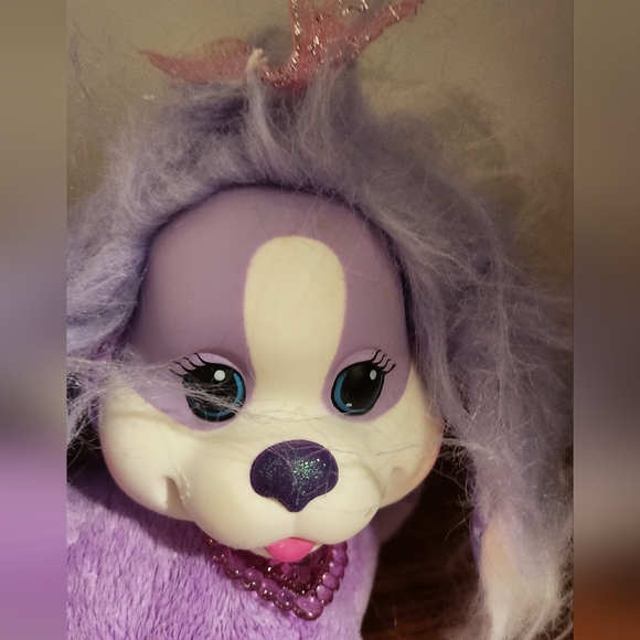 Puppy Surprise " Coco" Stuffed Animal Purple - Picture 3 of 9